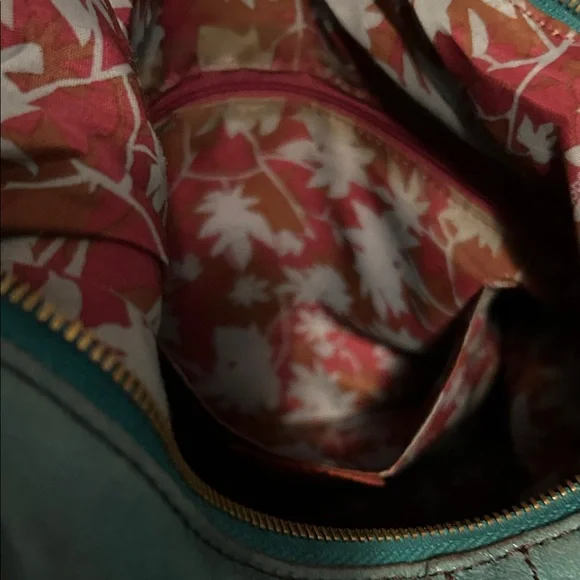 Teal Hobo Leather Women's Bag - Picture 6 of 11